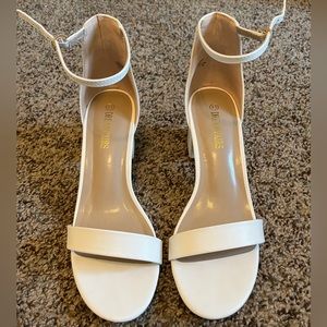 White block heel size 9.5